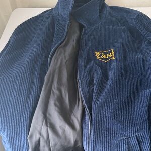 Vans Dark Blue Corduroy Jacket with Yellow Logo